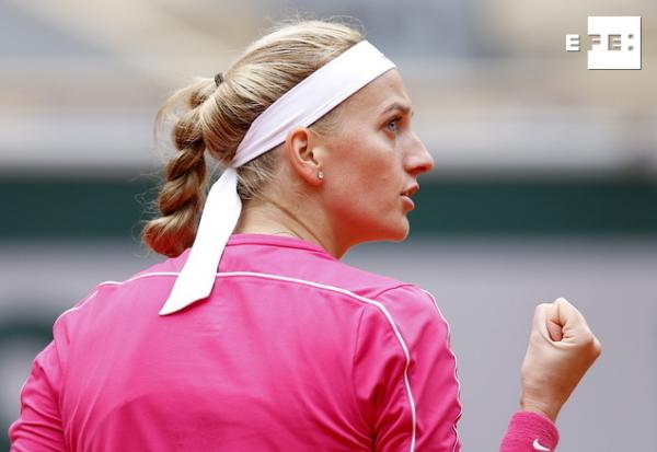  La checa Petra Kvitova logra la clasificación para los cuartos de final de Roland Garros al derrotar a la china Shuai Zh…