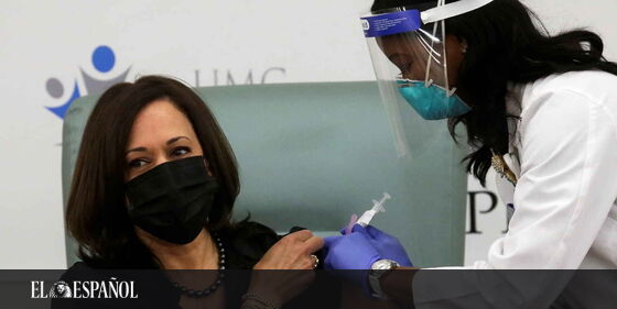  Kamala Harris se vacuna contra la #COVID19 …