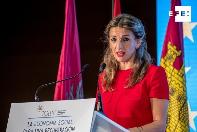  La ministra de Trabajo y Economía Social, Yolanda Díaz, ha afirmado que la economía social es clave para la reconstrucci…