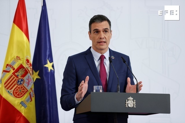  Pedro Sánchez afirma que «muy pronto habrá más españoles vacunados que contagiados» de #coronavirus, si bien hace un lla…