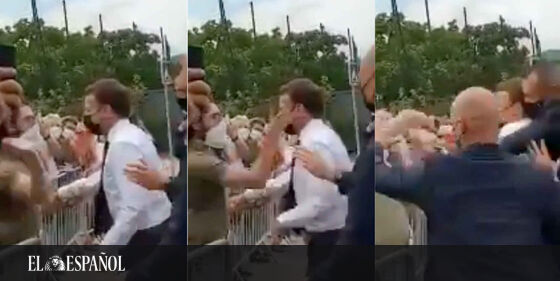  #LoMásLeído | Un hombre abofetea a Emmanuel Macron durante un acto electoral en el sureste de Francia …