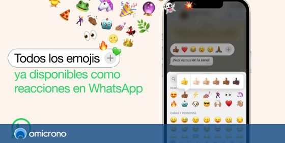  WhatsApp amplía las reacciones a los mensajes: ahora puedes usar el emoji que quieras, vía @Omicrono …
