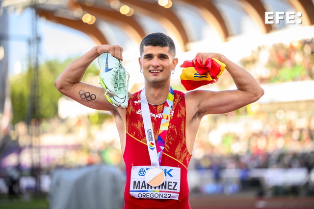  Asier Martínez medalla de bronce en 110 metros vallas. #WorldAthleticsChamps

 …