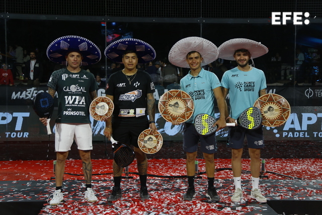  Los argentinos Franco Dal Branco y Maximiliano Arce ganaron el torneo de maestros de la APT de Padel, al vencer por 6-7(…