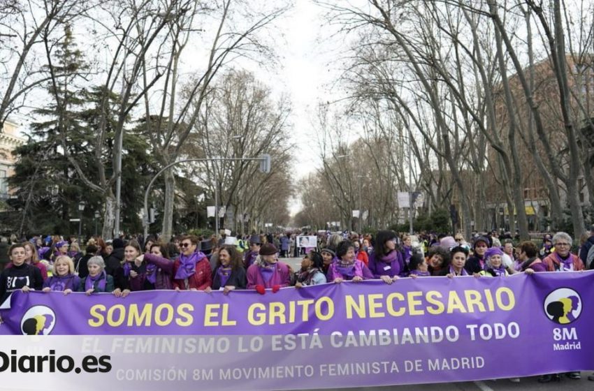  Sigue en directo la manifestación por el #8M2023 a su paso por la Gran Vía de Madrid:  …
