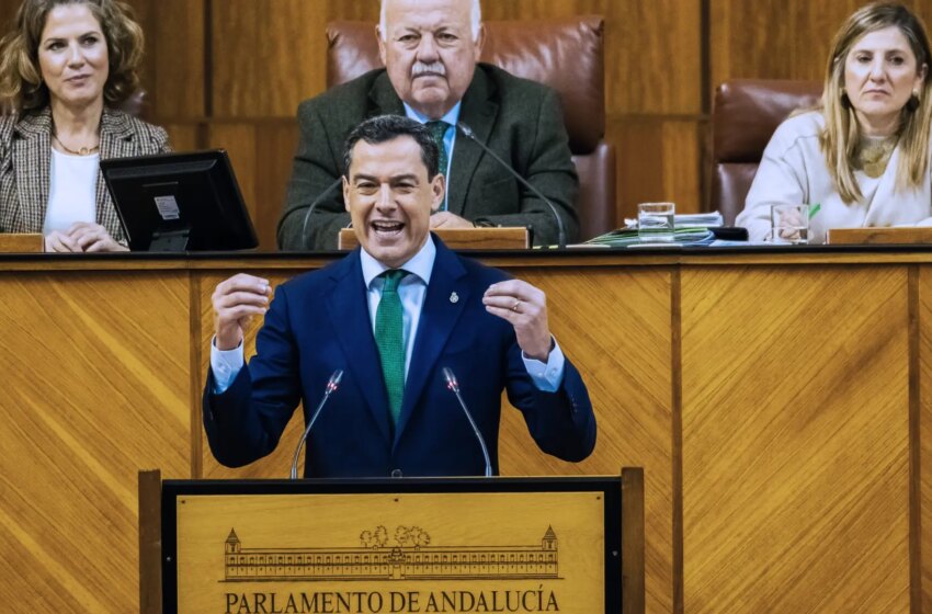 Moreno apela al PSOE-A para que le «pare los pies» a Sánchez porque el futuro de Andalucía no se puede decidir «con un prófugo en Suiza»