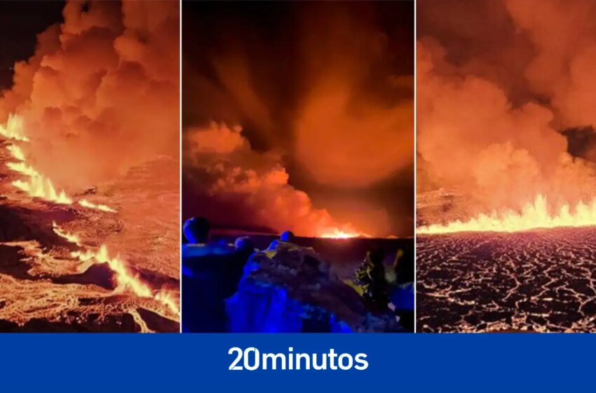  La erupción del volcán islandés deja estas impresionantes imágenes