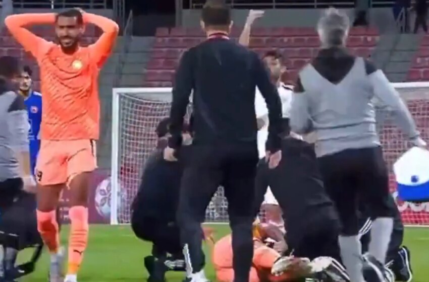  El futbolista francés Andy Delort se desploma en pleno partido en la liga de Qatar