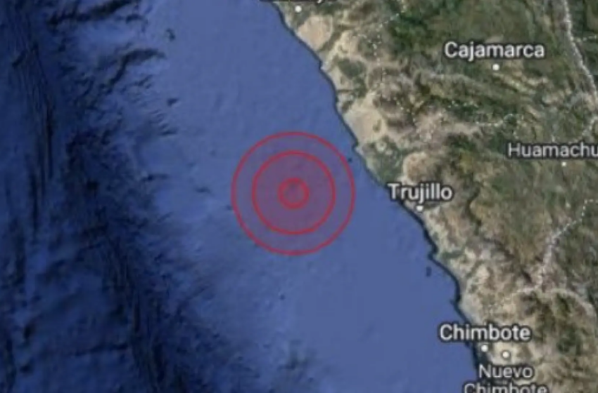  Un sismo de magnitud 5,2, con epicentro en el océano Pacífico, sacude el norte de Perú