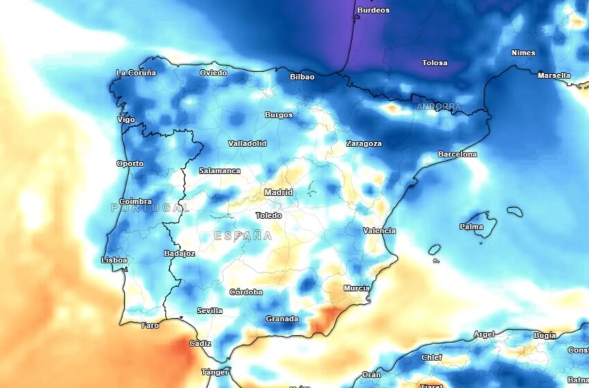  La Aemet alerta de la llegada de una DANA el martes que traerá nieve y lluvia a casi toda España