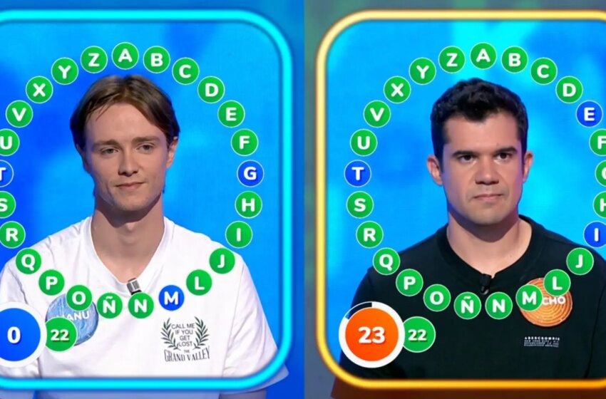  Inesperado desenlace de ‘El Rosco’ de ‘Pasapalabra’ en el duelo entre Manu y Nacho