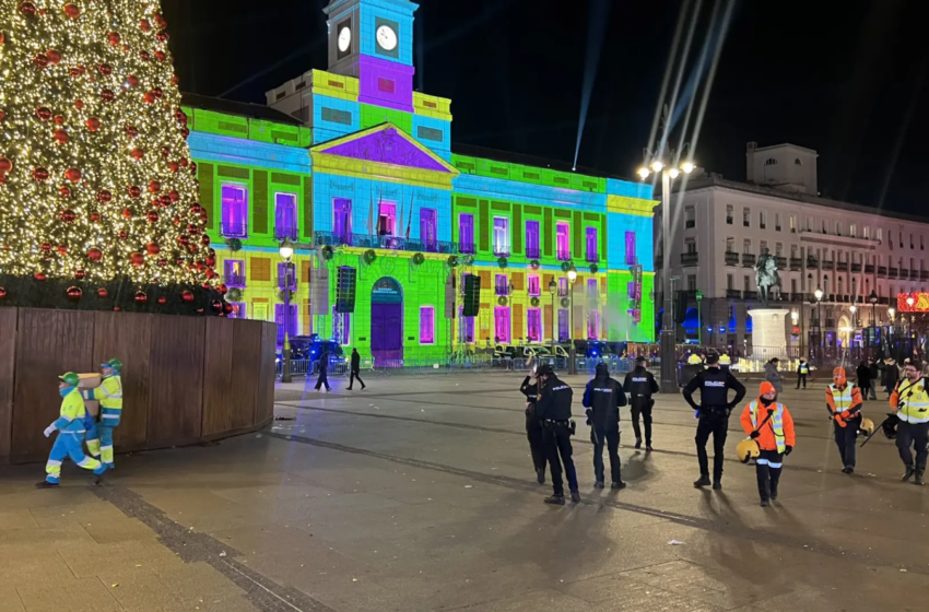  Las Puerta de Sol se enciende con las preuvas y la celebración anticipada del nuevo año