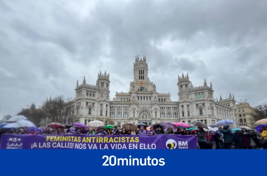 El feminismo llena Madrid: las mejores imágenes de la manifestación del 8M