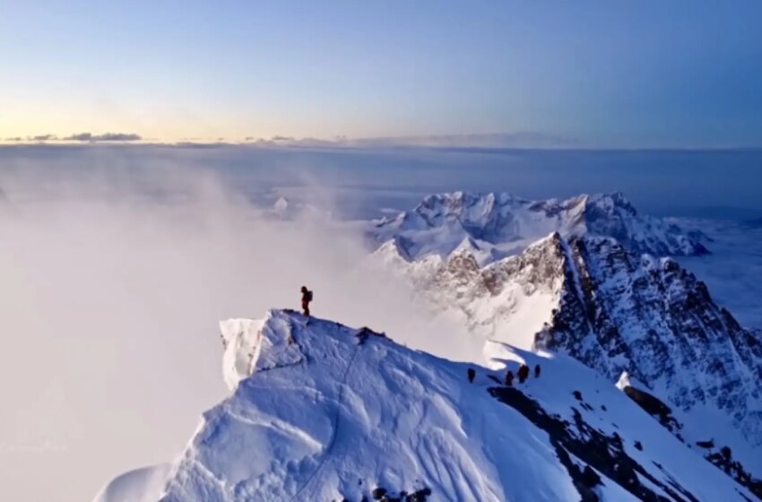  Las históricas imágenes del fotógrafo Ma Chunlin grabadas con dron por la ruta de ascenso norte del Everest hasta la cumbre