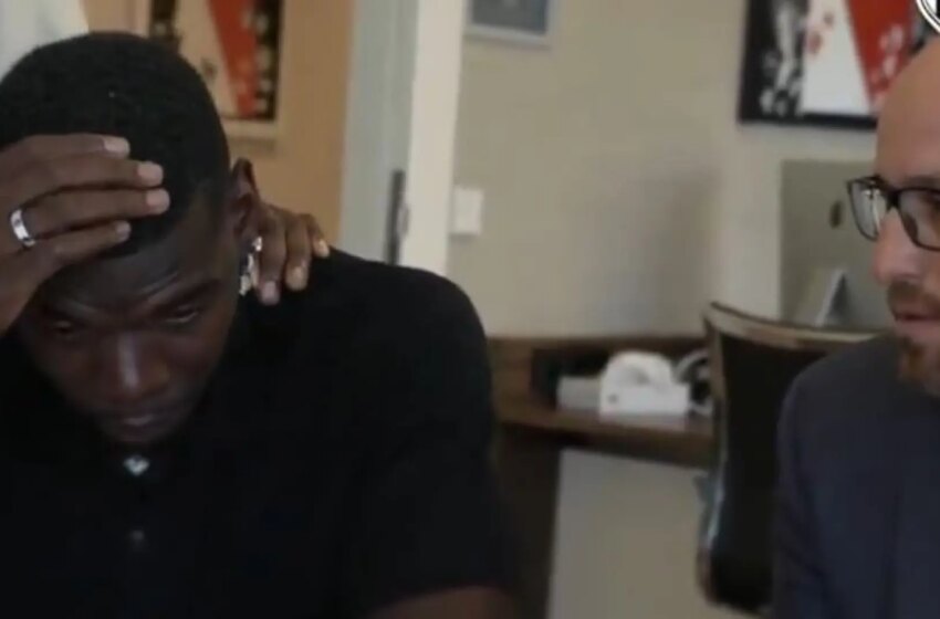  Paul Pogba rompe a llorar en plena firma de su nuevo contrato con el Mónaco