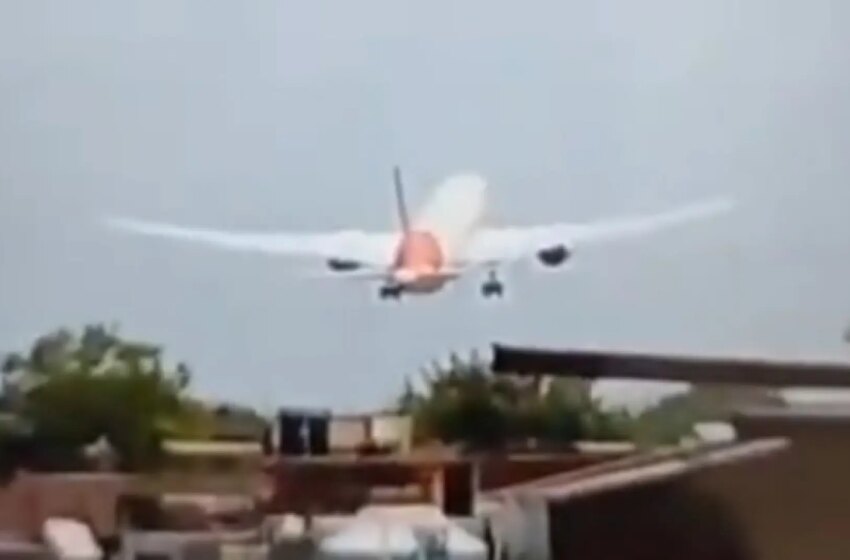 Así ha sido el momento en el que un avión se estrella en una ciudad al oeste de la India con 242 pasajeros