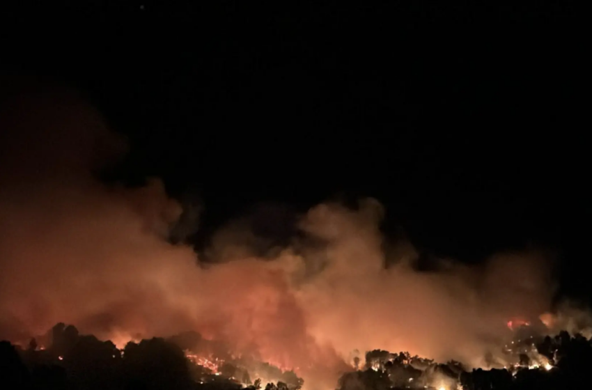  Declarado un incendio peligroso en el Barranco de las Cinco Villas, al sur de Ávila