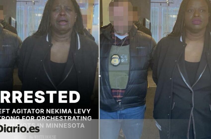  La Casa Blanca difunde una foto manipulada de una detenida en una protesta contra el ICE para hacer creer que estaba llorando