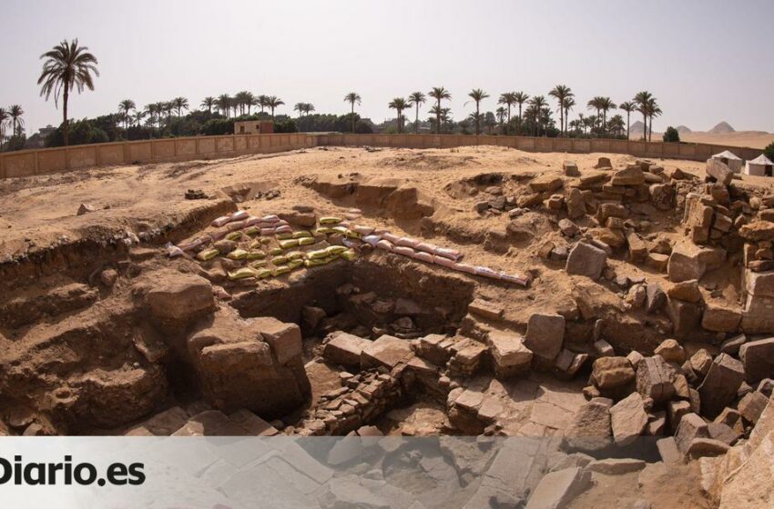  así es el monumento que mandó a construir un faraón de la V dinastía