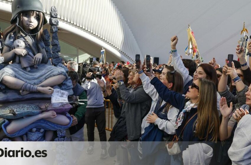  Una niña que sueña con el fin de la guerra, ninot indultat de las Fallas de 2026 por votación popular